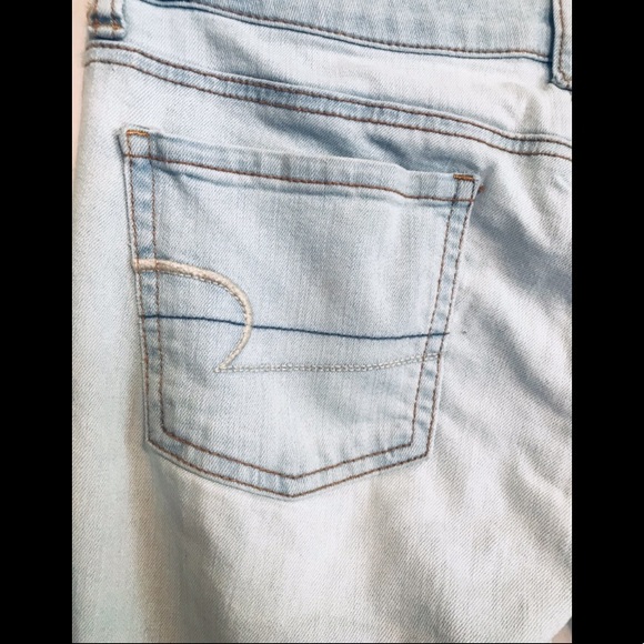 AE Light Wash Distressed Skinny Jeans - Picture 3 of 7